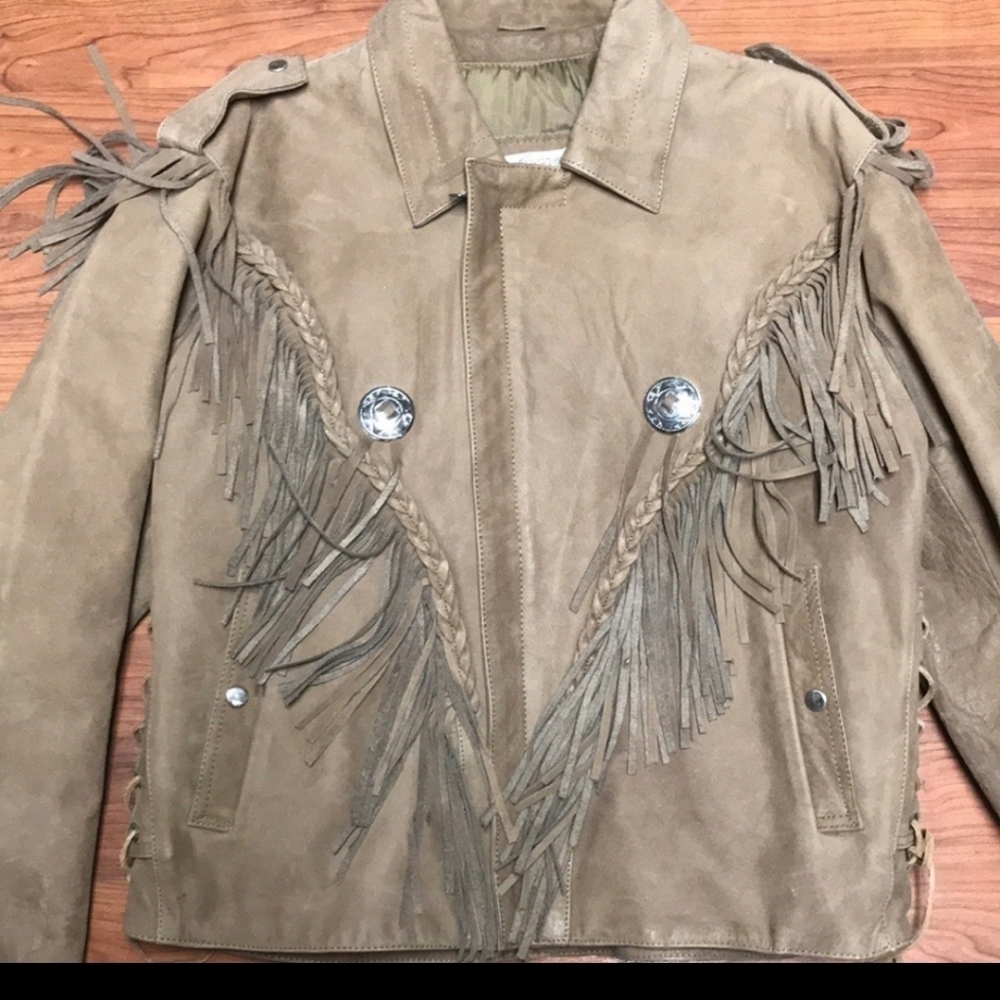 Western Open Road Wilson Vintage Fringe Jacket, XL